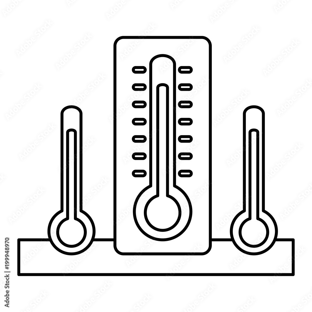 thermometers measure temperature icon vector illustration design thermometers measure temperature icon vector illustration design