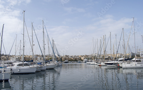 Malta Gzira town - harbour view © Ovidiu
