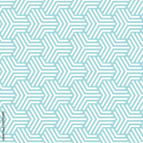 Cubes Retro Seamless Pattern Turquoise