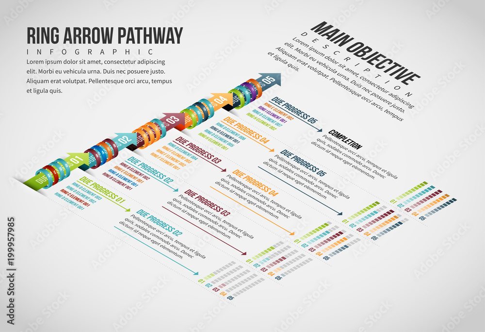 Isometric Ring Arrow Pathway Isometric Ring Arrow Pathway