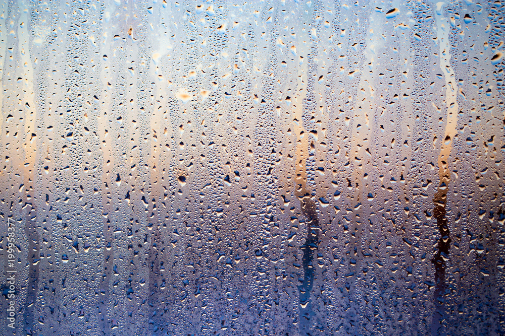 The swirling window at sunrise as a background
