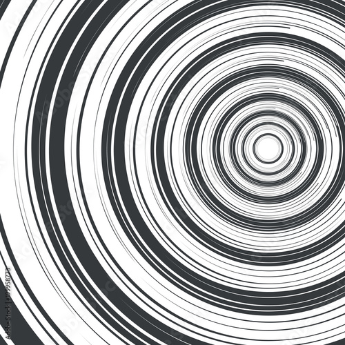 Abstract spiral background. Optical illusion. Vector illustration