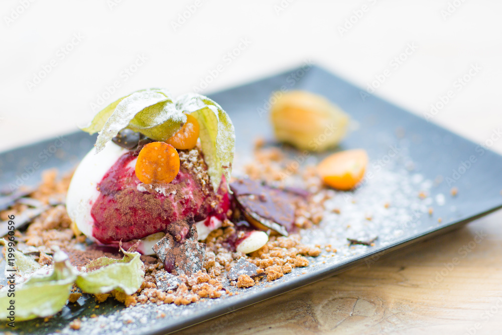 Dessert glacé & coloré Dessert glacé & coloré