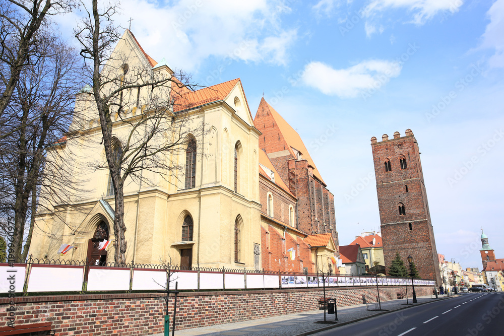 The medieval St Andrews Church in Sroda Slaska, Silesia, Poland
