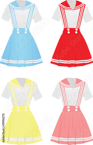 School uniform. vector illustration