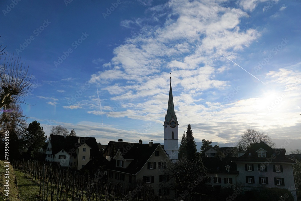 Kirche in Küsnacht im Kanton Zürich in der Schweiz