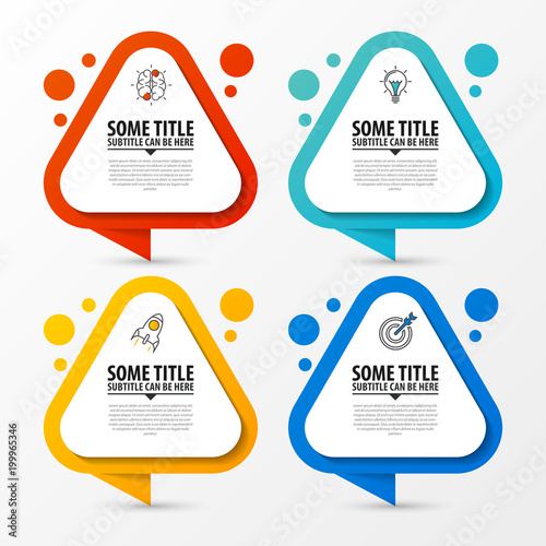 Infographic design template. Business concept with 4 steps