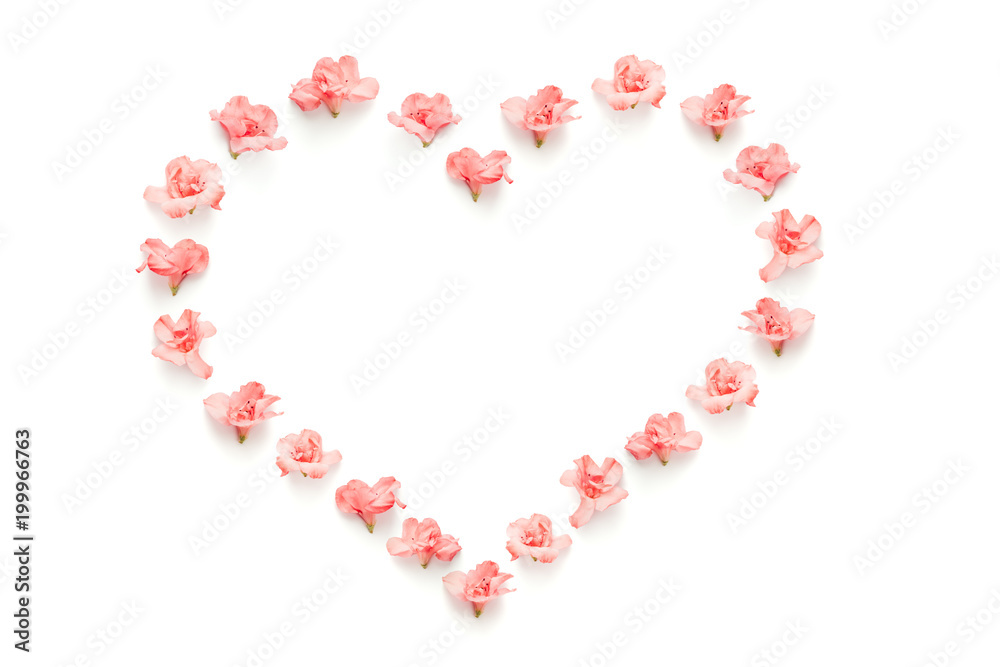 Soft Pink Flower In The Shape Of A Heart Soft Pink Flower In The Shape Of A Heart