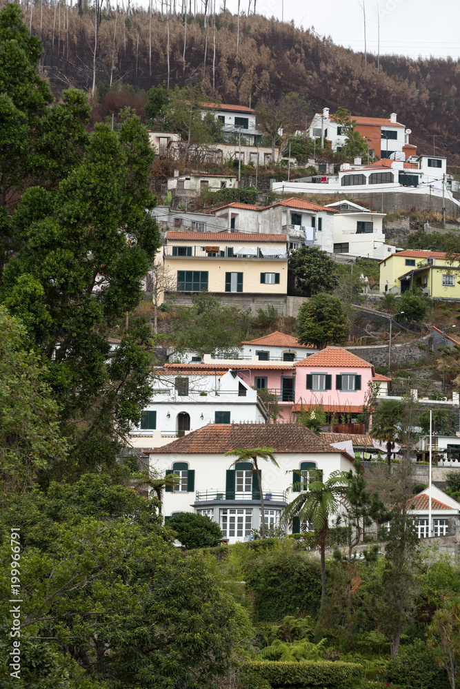 houses at Monte near Funchal on Madeira, Portugal
