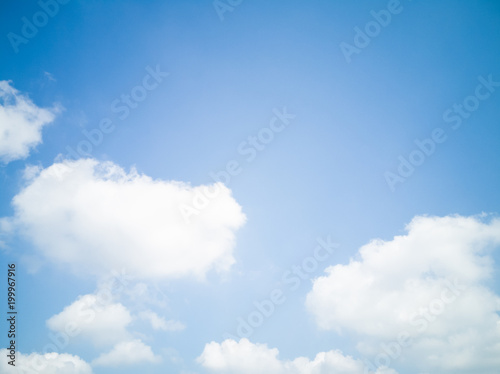 Blue sky with cloud in the morning.