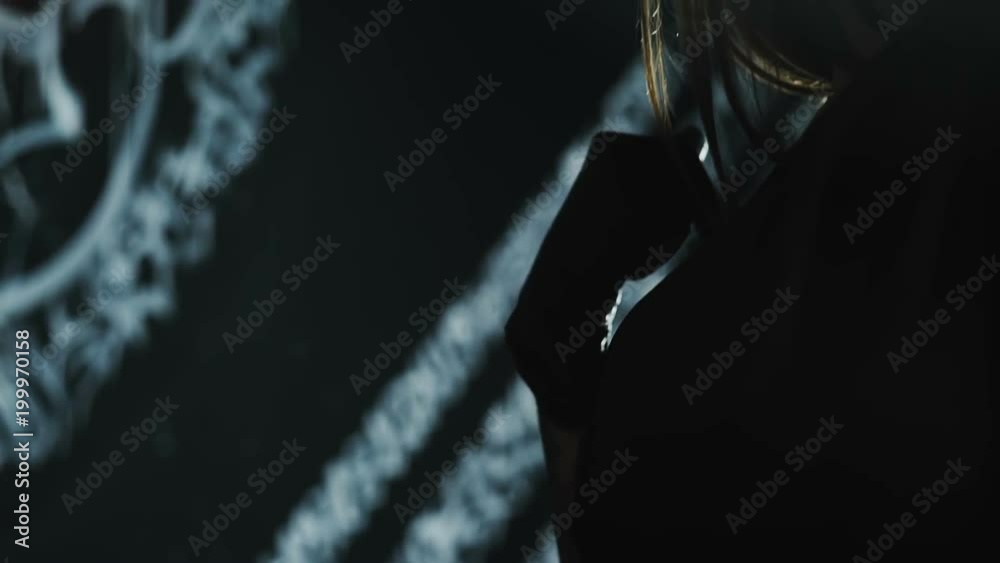 Tattooist Wearing Black Gloves