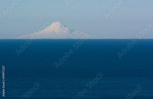 St Augstine volcano on a cloudless day