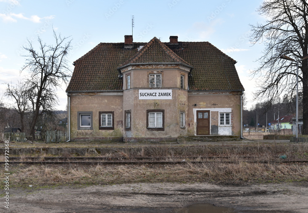 Ehemaliger Bahnhof Suchacz Zamek in Polen Ehemaliger Bahnhof Suchacz Zamek in Polen