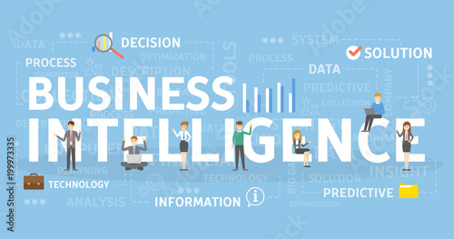 Business intelligence concept.