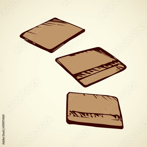 Bank card. Vector drawing