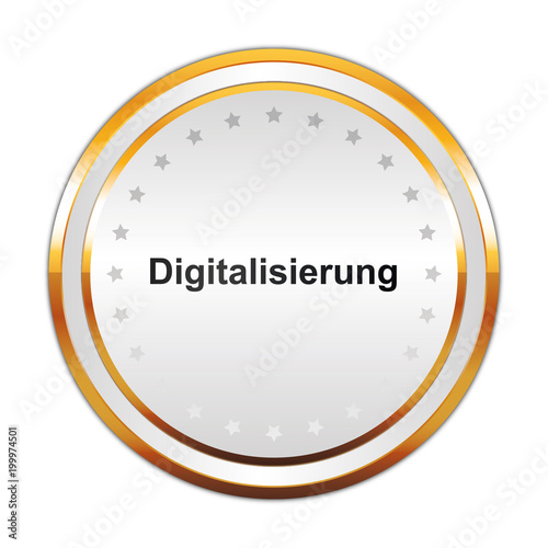 Luxus Button weiß - Digitalisierung