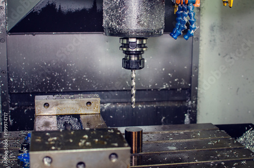 Naklejka Metal saws for cnc machining.