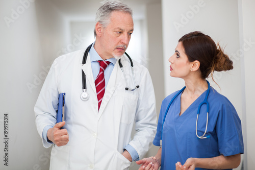 Two doctors discussing