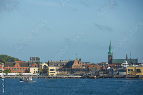 View of Helsingor or Elsinore from Oresund strait in Denmark © Jiri Vondrous
