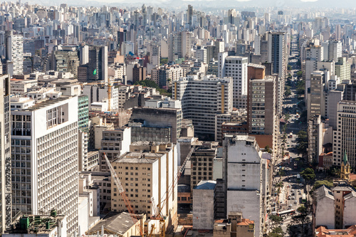 View of buildings in downtown São Paulo.