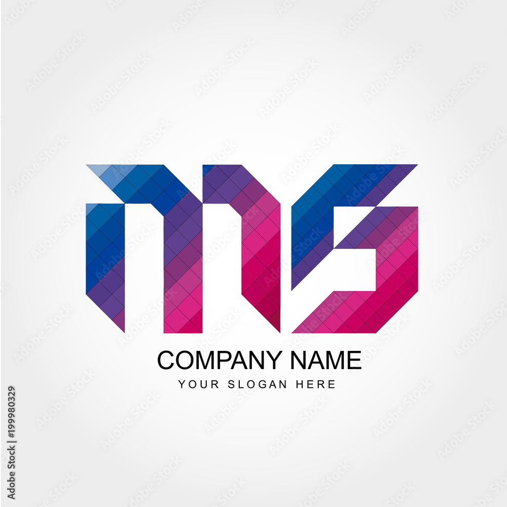 MS Letter Logo Design MS Letter Logo Design