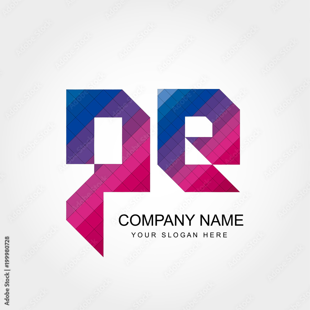 PE Letter Logo Design PE Letter Logo Design