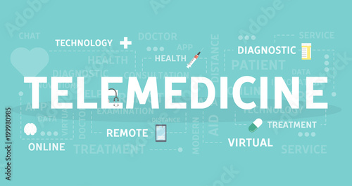 Telemedicine concept illustration.