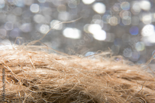 Abstract fibrous background with bokeh macro