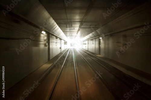 Train in the tunnel © Viktoriia F