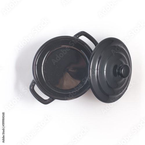 Empty black pan