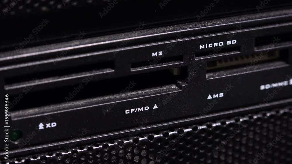 Closeup on a CD drive on a desktop computer Closeup on a CD drive on a desktop computer