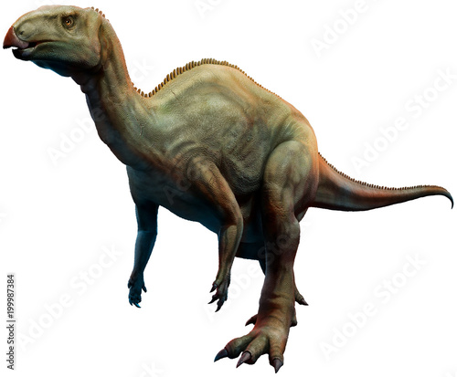 Camptosaurus from the Triassic era 3D illustration © warpaintcobra