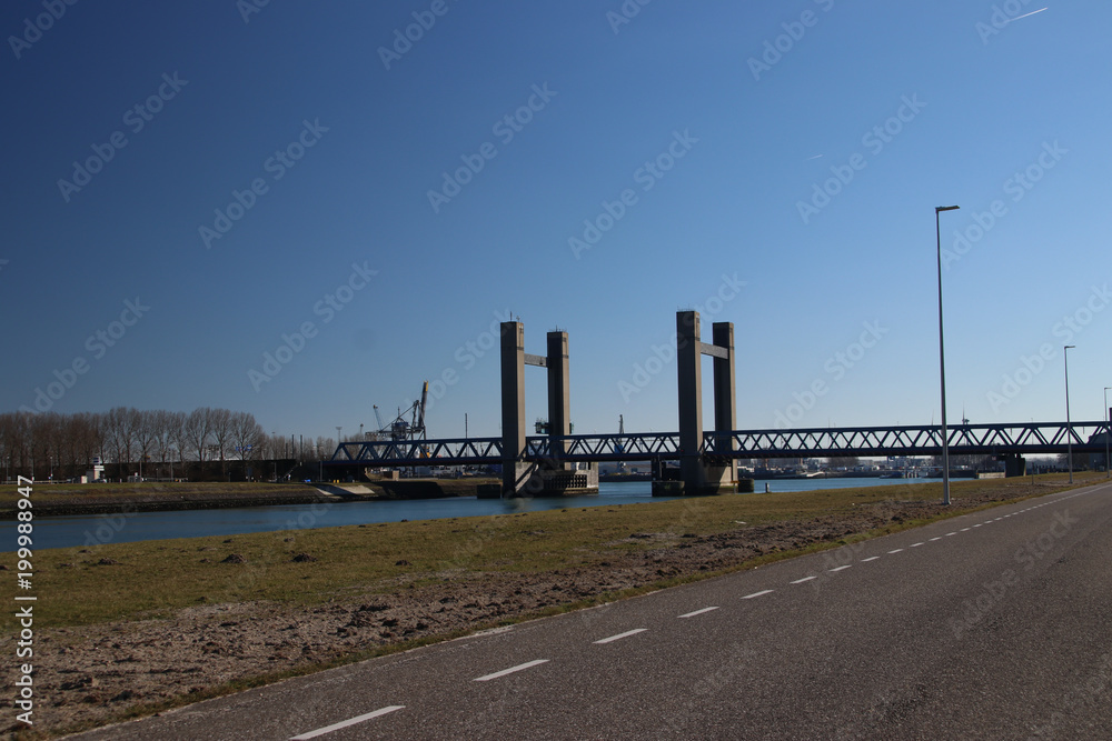 Calandbrug, a bridge in the harbor of Rotterdam as alternative for the tunnel