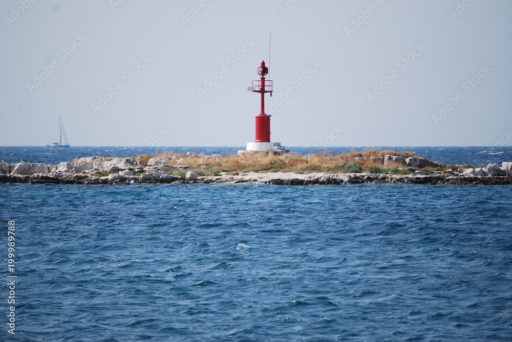 Leuchtzeichen am Meer