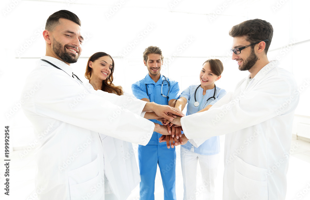 background image of a successful group of doctors on a white background background image of a successful group of doctors on a white background