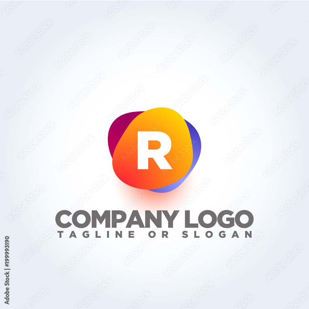 R LETTER LOGO TEMPLATE R LETTER LOGO TEMPLATE