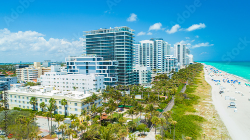 Aerial view of South Beach, Miami Beach, Florida. USA © miami2you