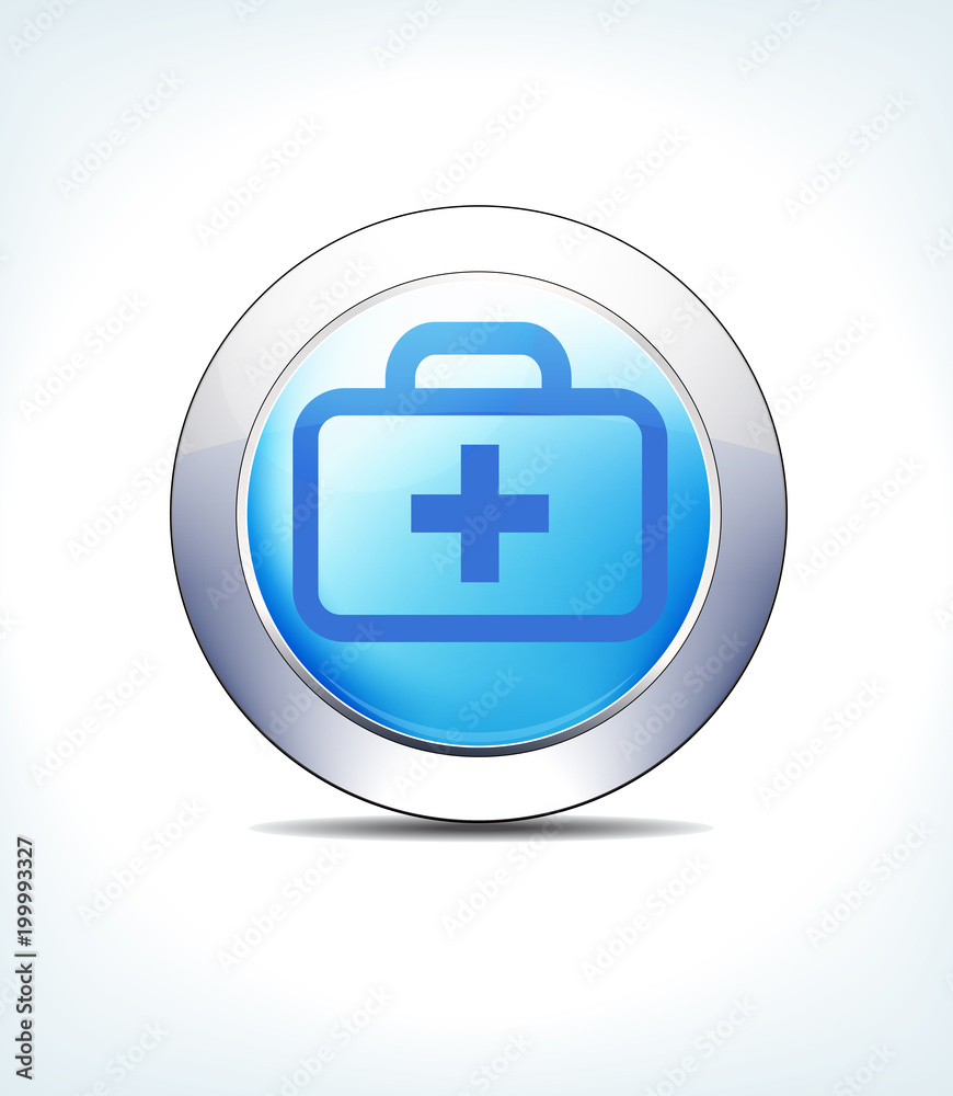 Pale Blue Button Medical Bag, Kit, First Aid, Healthcare & Pharmaceutical Icon, Symbol Pale Blue Button Medical Bag, Kit, First Aid, Healthcare & Pharmaceutical Icon, Symbol