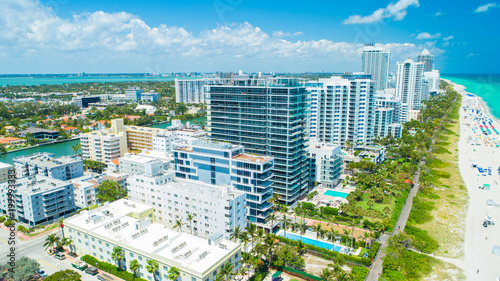 Aerial view of South Beach, Miami Beach, Florida. USA © miami2you