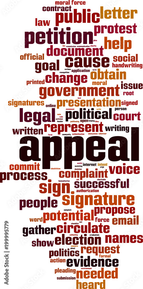 Obraz premium Appeal word cloud