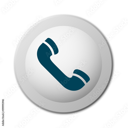 runder realistische Schaltfläche - Telefonhörer