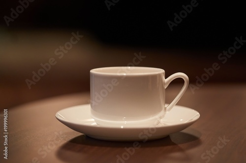 Coffee cup on table