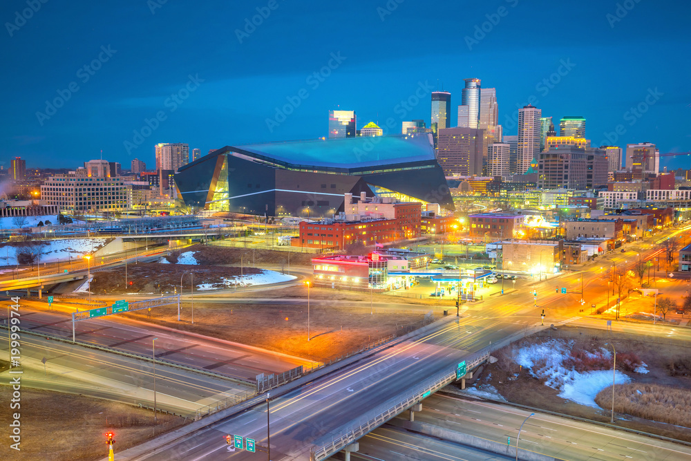 Minneapolis downtown skyline in Minnesota, USA Minneapolis downtown skyline in Minnesota, USA