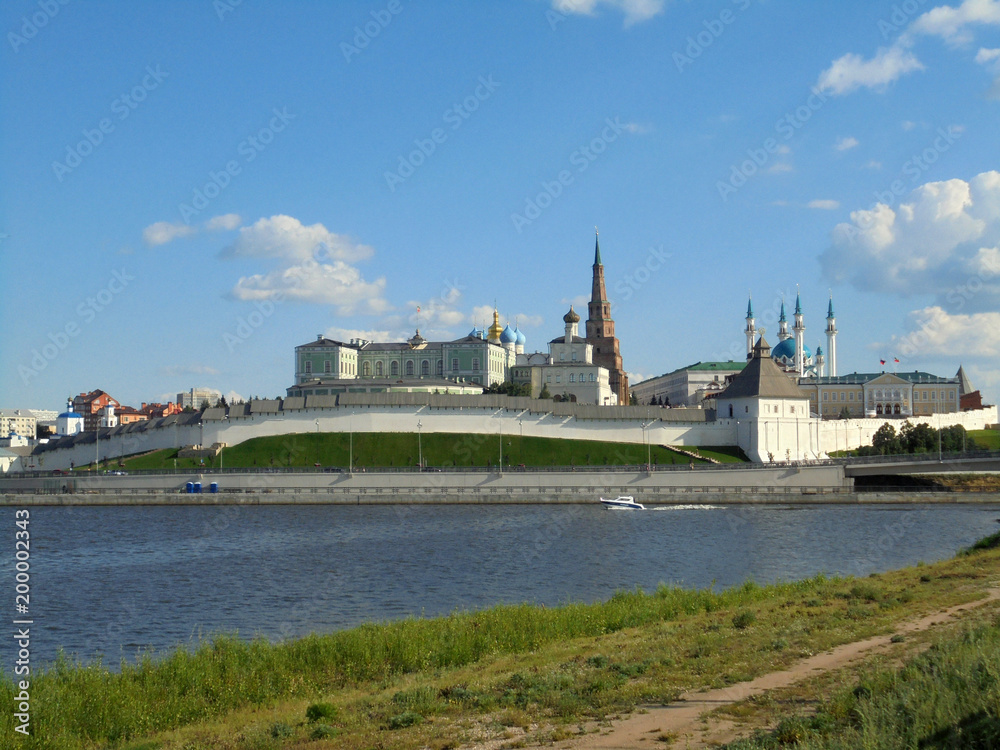 Kazan Kremlin view from the Kirov dam