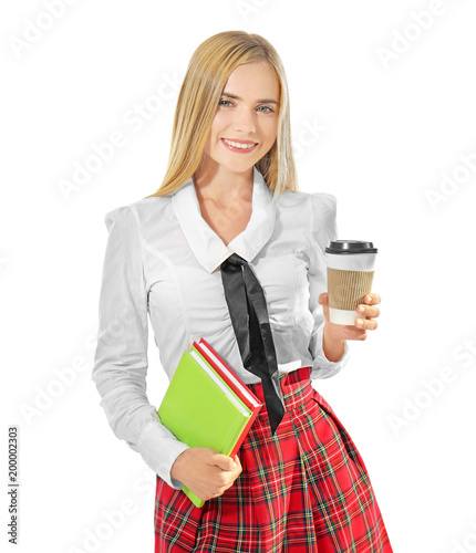 Young female student, isola...