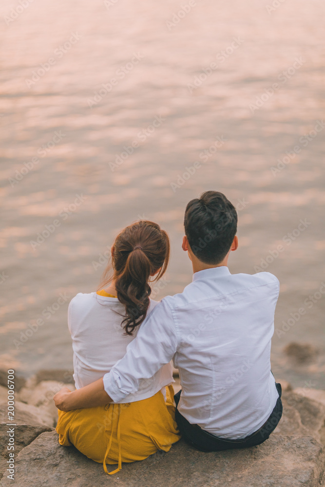 couple in sunset