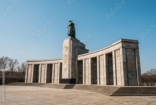 Soviet War Memorial  Tiergarten  in Berlin  Germany