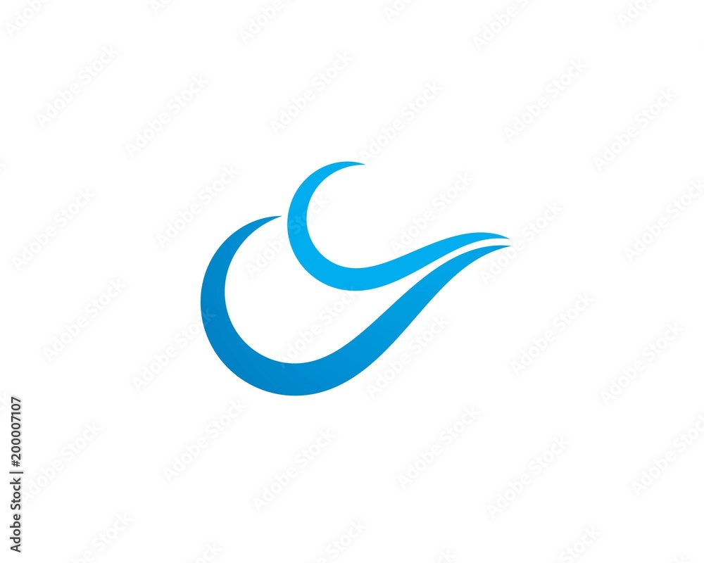 Water Wave symbol and icon Logo Template Water Wave symbol and icon Logo Template