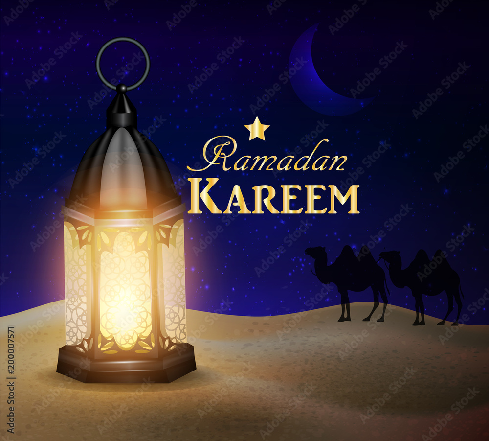 lanterns stands in the desert at night sky lanterns stands in the desert at night sky
