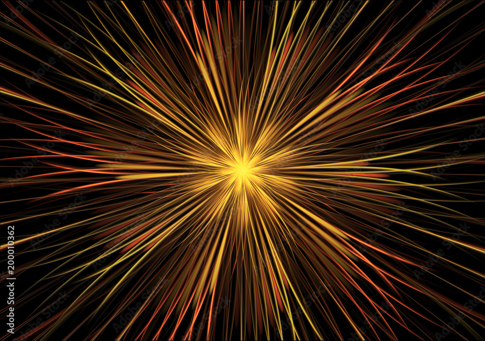 Red Starry Flower, Close-up